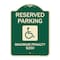 Signmission Reserved Parking Maximum Penalty $250 With HandicappedAluminum Sign, 18" L, 24" H, G-1824-23065 A-DES-G-1824-23065 - alternate 1
